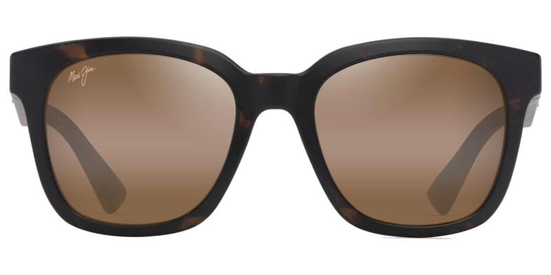 Maui Jim Honua Asian Fit in Matte Dark Havana / HCL® Bronze (H653-10) - Temple Detail