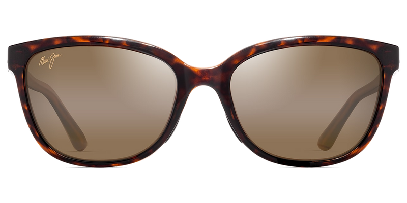 Maui Jim Honi in Shiny Dark Havana / HCL® Bronze (H758-10) - Temple Detail