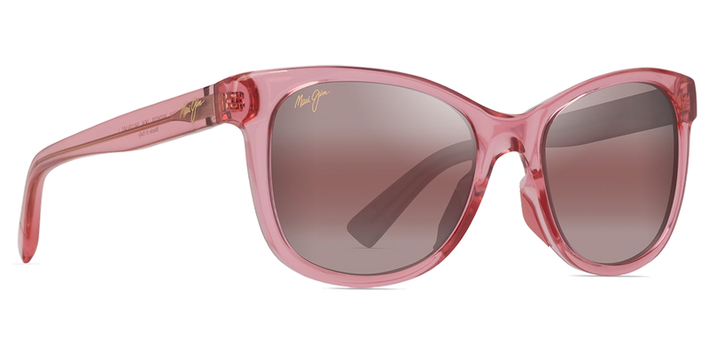 Maui Jim Kiopa‘a in Shiny Transparent Pink / Maui Rose® (R671-09) - Temple Detail