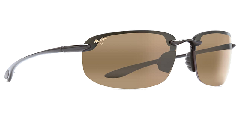 Maui Jim Ho‘okipa in Gloss Black / HCL® Bronze (H407-02) - Temple Detail