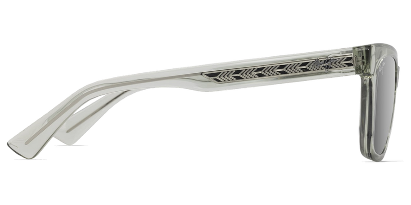 Maui Jim Hiwahiwa in Shiny Transparent Sage / Neutral Grey (689-15) - Back View