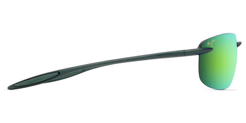 Maui Jim Ho‘okipa Ultra in Metal Matte Green / MAUIGreen® (GM676-15) - Temple Detail