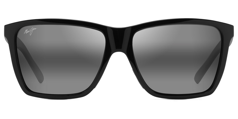 Maui Jim Cruzem in Black Gloss / Neutral Grey (864-02) - Front View