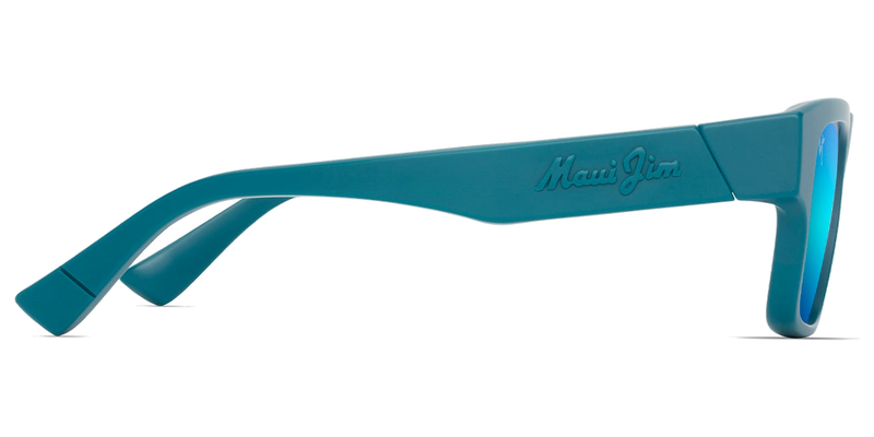 Maui Jim Kōkua in Matte Petrol Blue / Blue Hawaii (B638-03) - Back View