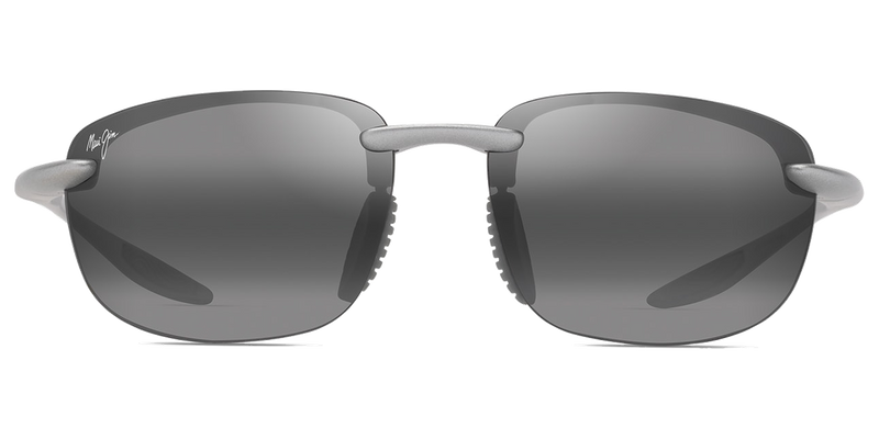 Maui Jim Ho‘okipa Ultra in Metal Matte Silver / Neutral Grey (676-17) - Temple Detail