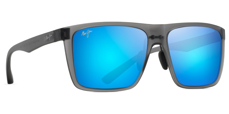Maui Jim Honokalani in Translucent Grey / Blue Hawaii (B455-14) - Temple Detail