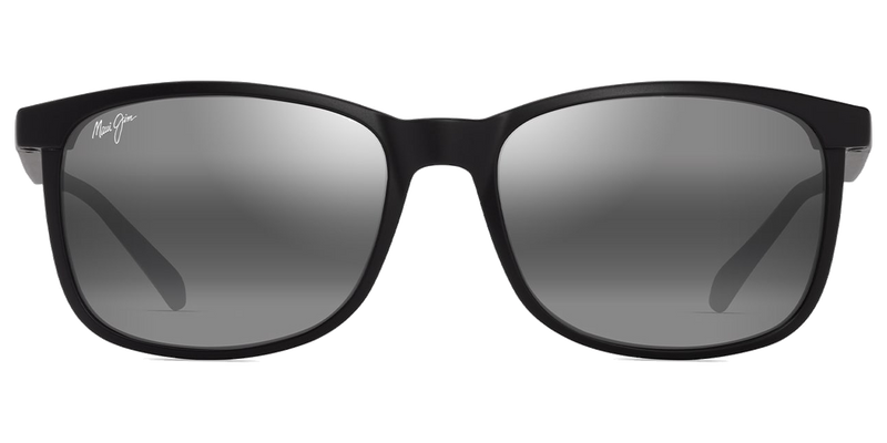 Maui Jim Hulili in Matte Black / Neutral Grey (672-02) - Front View