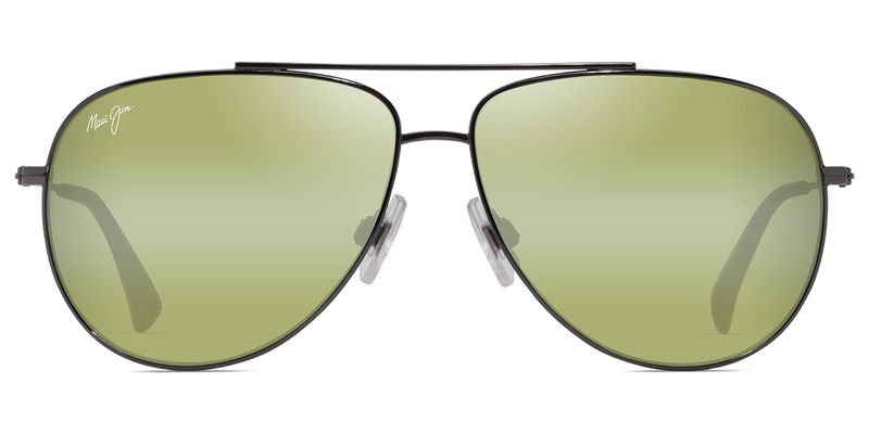 Maui Jim Hau‘oli in Shiny Dark Ruthenium / Maui HT™ (HT665-17A) - Temple Detail