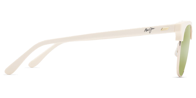 Maui Jim Holomua in Shiny Solid Ivory / Maui HT™ (HT695-05) - Temple Detail