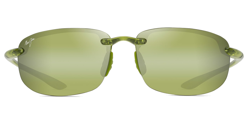 Maui Jim Ho‘okipa in Shiny Transparent Light Green / Maui HT™ (HT407-15) - Temple Detail
