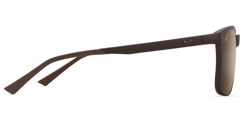 Maui Jim Hulili in Matte Brown / HCL® Bronze (H672-01) - Temple Detail