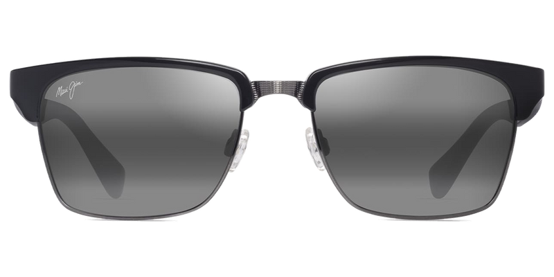 Maui Jim Kawika XL in Shiny Black / Neutral Grey (354-02) - Front View