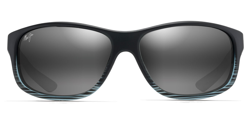 Maui Jim Kaiwi Channel in Grey Black Stripe / Neutral Grey (840-11D) - Front View